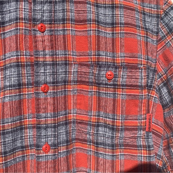 Merrell soft cotton plaid button up - Picture 2 of 12